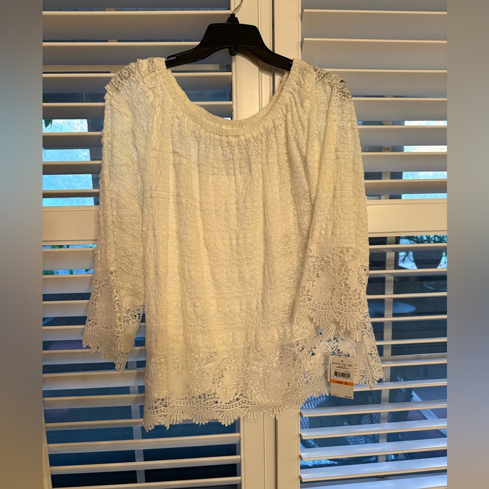 Lace sheer top